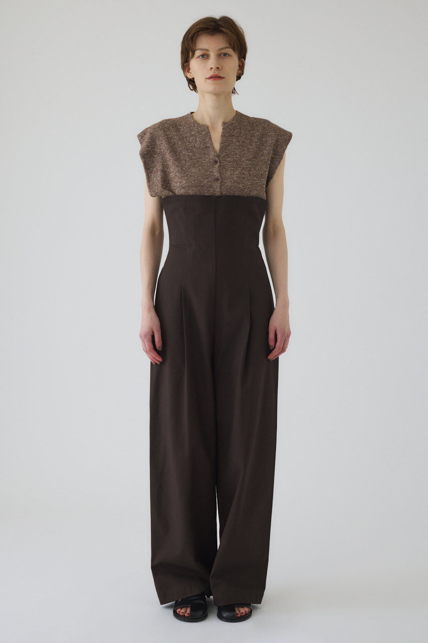 RIM.ARK Covering high waist PT/パンツ (ブラウン, 36) リムアーク ELLE SHOP