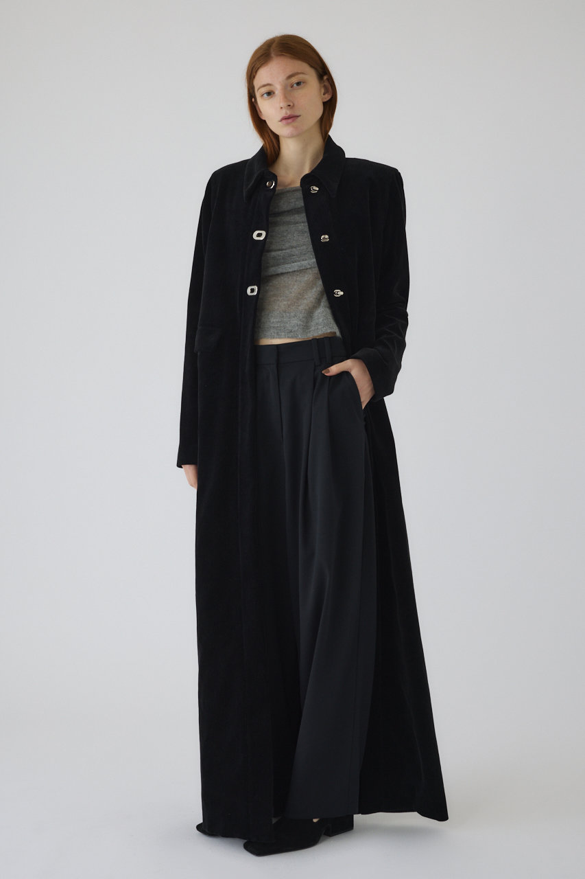 RIM.ARK T-lock corduroy maxi JK/ジャケット (ブラック, 38) リムアーク ELLE SHOP RIM.ARK T-lock corduroy maxi JK/ジャケット (ブラック, 38) リムアーク ELLE SHOP