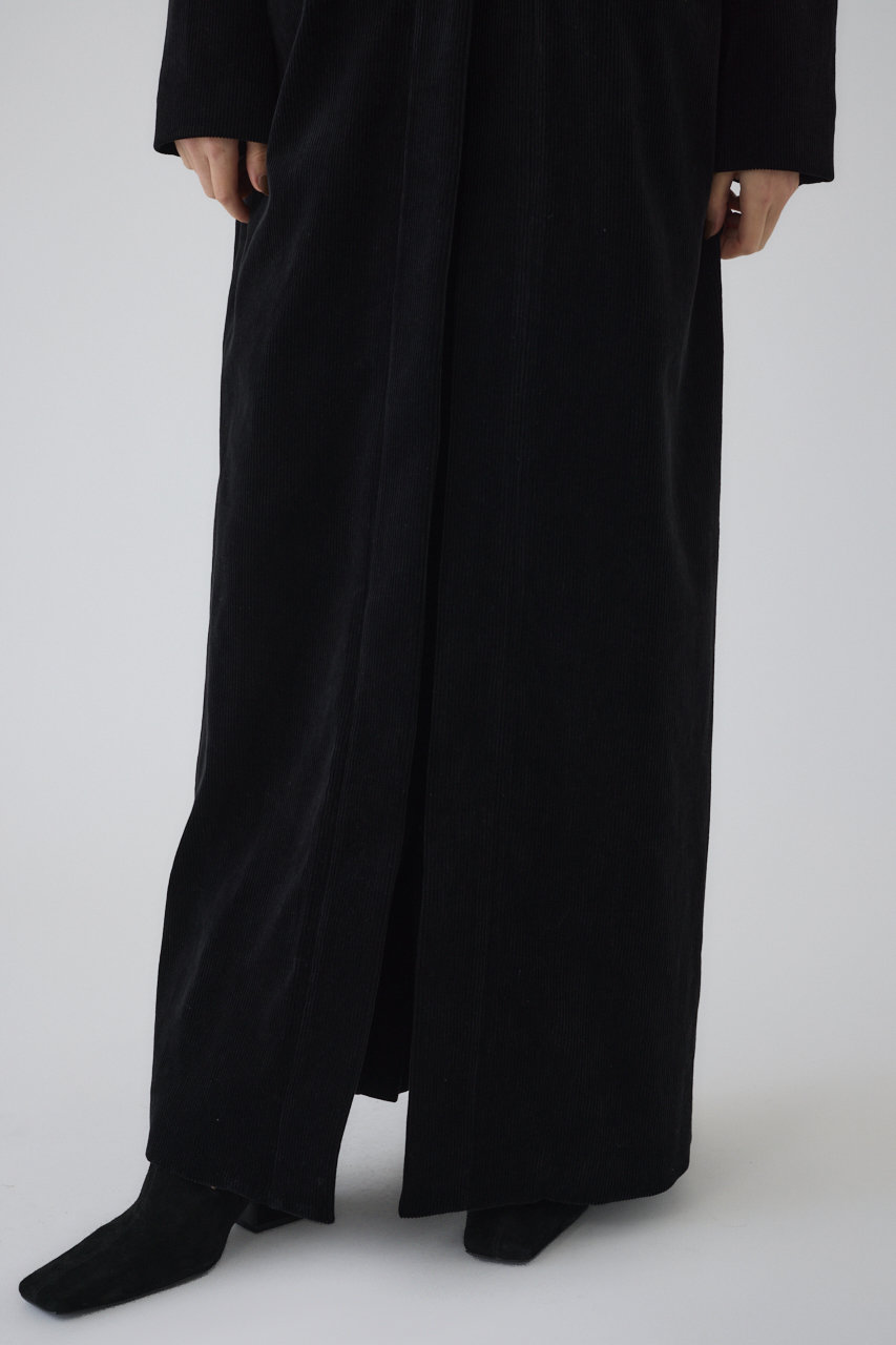 RIM.ARK(リムアーク)｜T-lock corduroy maxi JK/ジャケット/ブラック