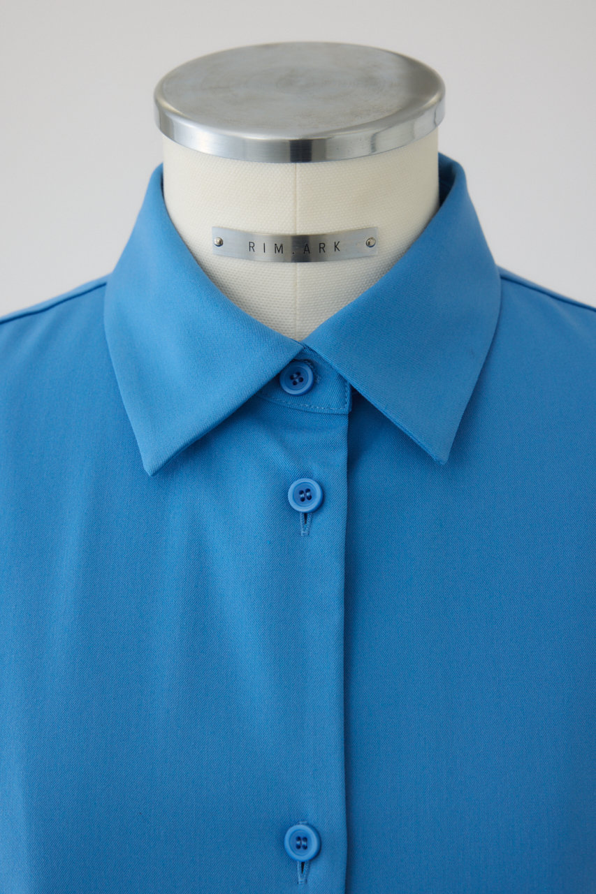 RIM.ARK◆長袖シャツ/36/ポリエステル/BEG/無地/460dal30-0120 RIM. ARK Long Sleeve Shirt 36 Polyester BEG Solid Color