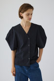 Volume sleeve v-neck SH/シャツ
