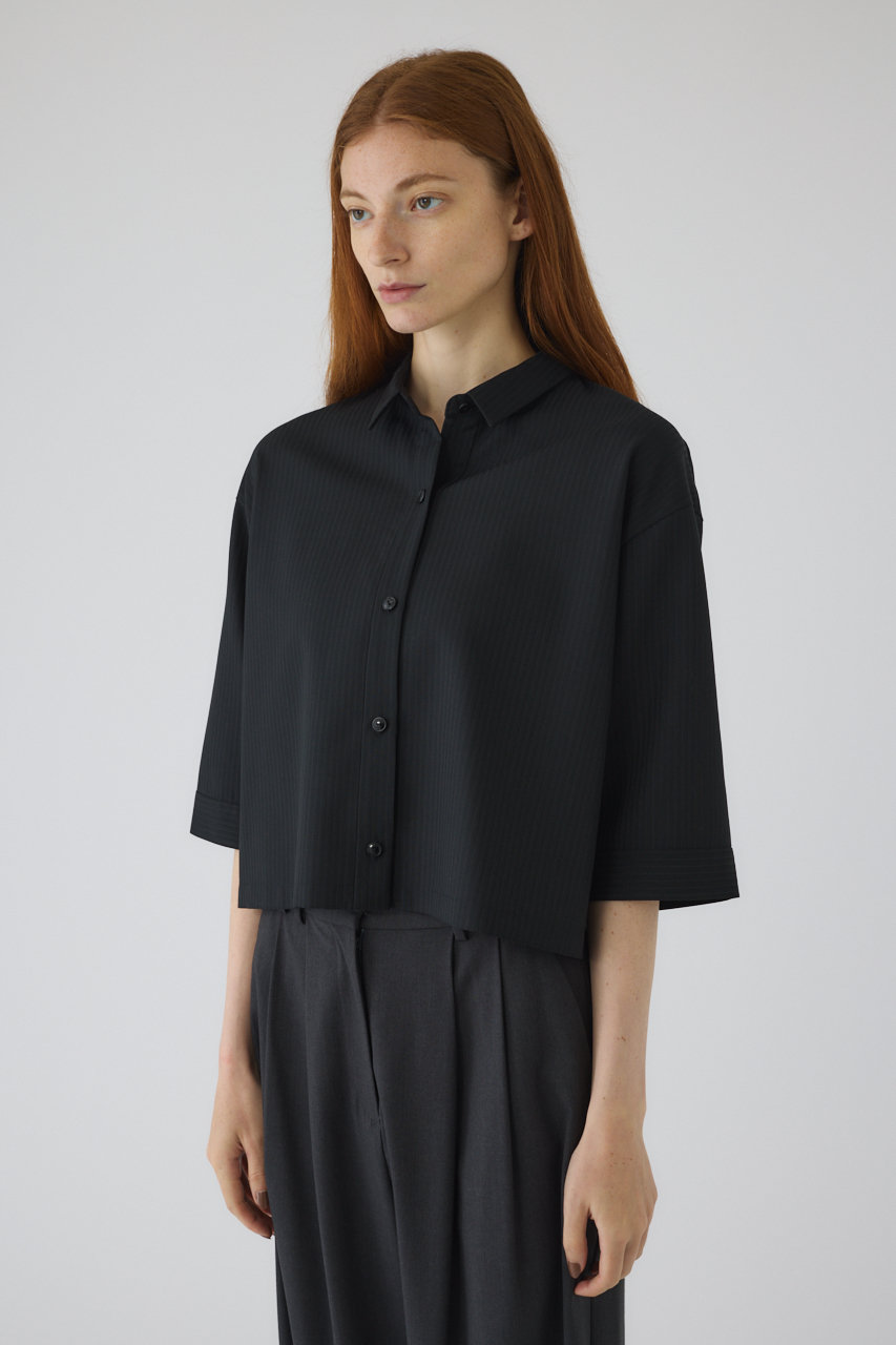 リムアーク RIM.ARK Volume sleeve SH （BLU） RIM.ARK | Oversized cocoon SH (SHIRTS & BLOUSES ) |RIM.ARK