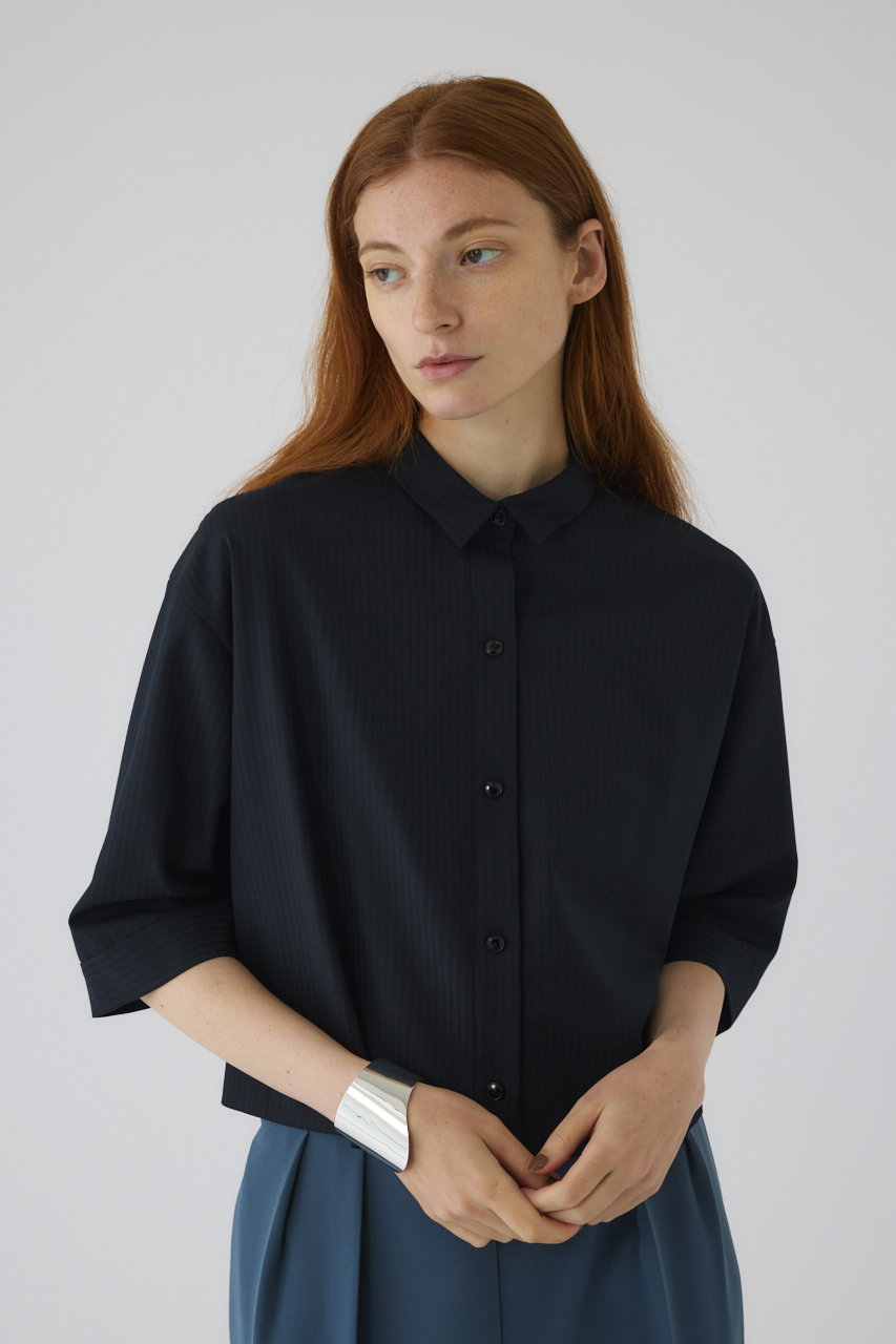 RIM.ARK Box shirt/シャツ (ネイビー, FREE) リムアーク ELLE SHOP RIM.ARK Box shirt/シャツ (ネイビー, FREE) リムアーク ELLE SHOP