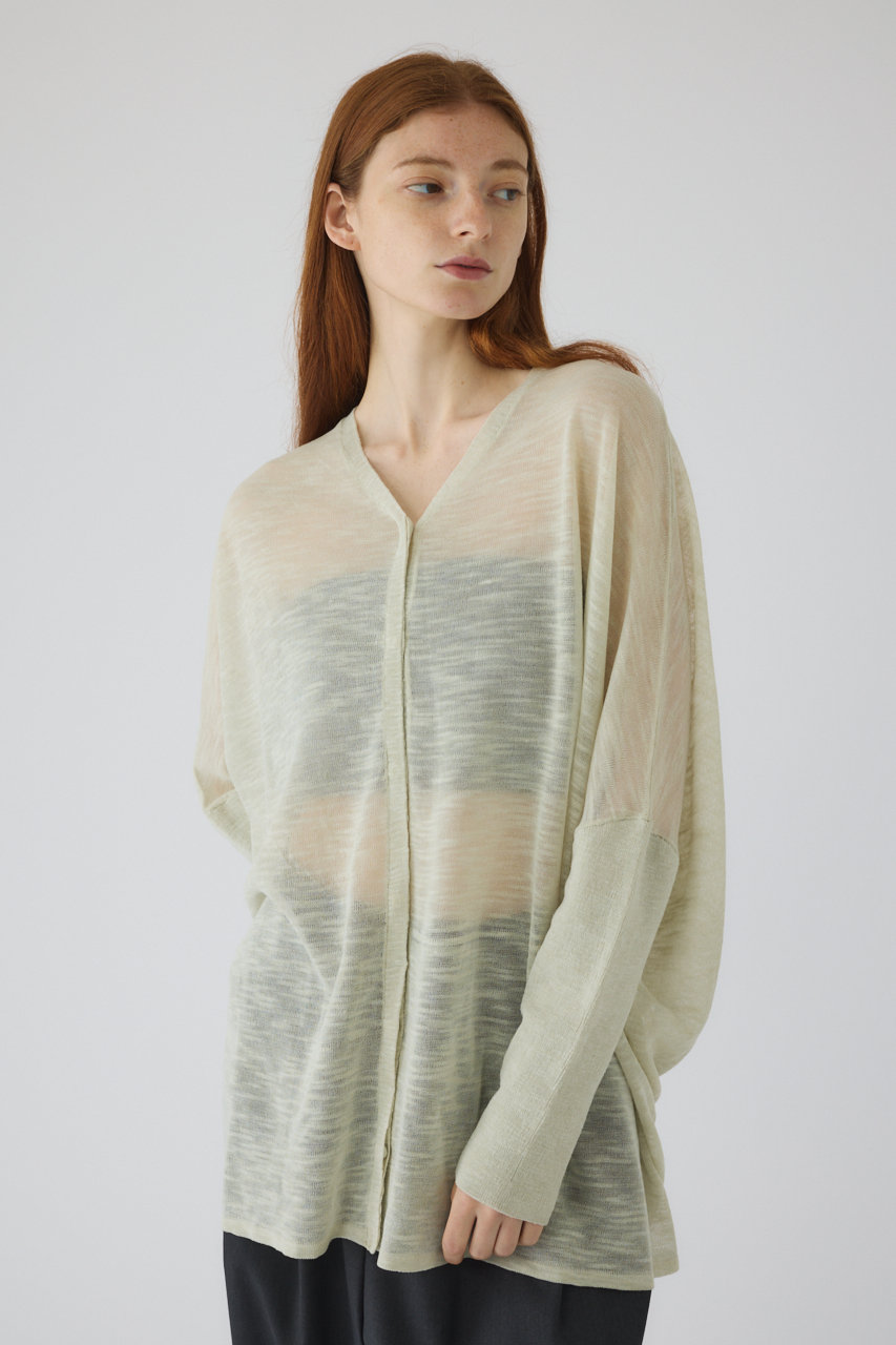 RIM.ARK Dry touch summer knit C/D/ニットカーディガン (ライトイエロー, FREE) リムアーク ELLE SHOP RIM.ARK Dry touch summer knit C/D/ニットカーディガン (ライトイエロー, FREE) リムアーク ELLE SHOP