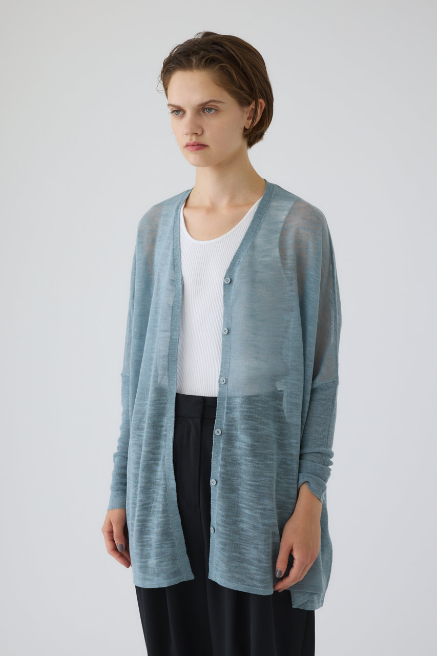 RIM.ARK Dry touch summer knit C/D/ニットカーディガン (ライトブルー, FREE) リムアーク ELLE SHOP RIM.ARK Dry touch summer knit C/D/ニットカーディガン (ライトブルー, FREE) リムアーク ELLE SHOP