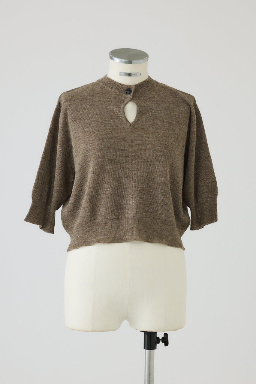 RIM.ARK Front oval compact tops/トップス (ライトブラウン, FREE) リムアーク ELLE SHOP RIM.ARK Front oval compact tops/トップス (ライトブラウン, FREE) リムアーク ELLE SHOP