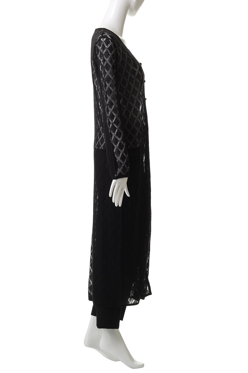 RIM.ARK(リムアーク)｜Lace knit gown/ニット/ブラック の通販