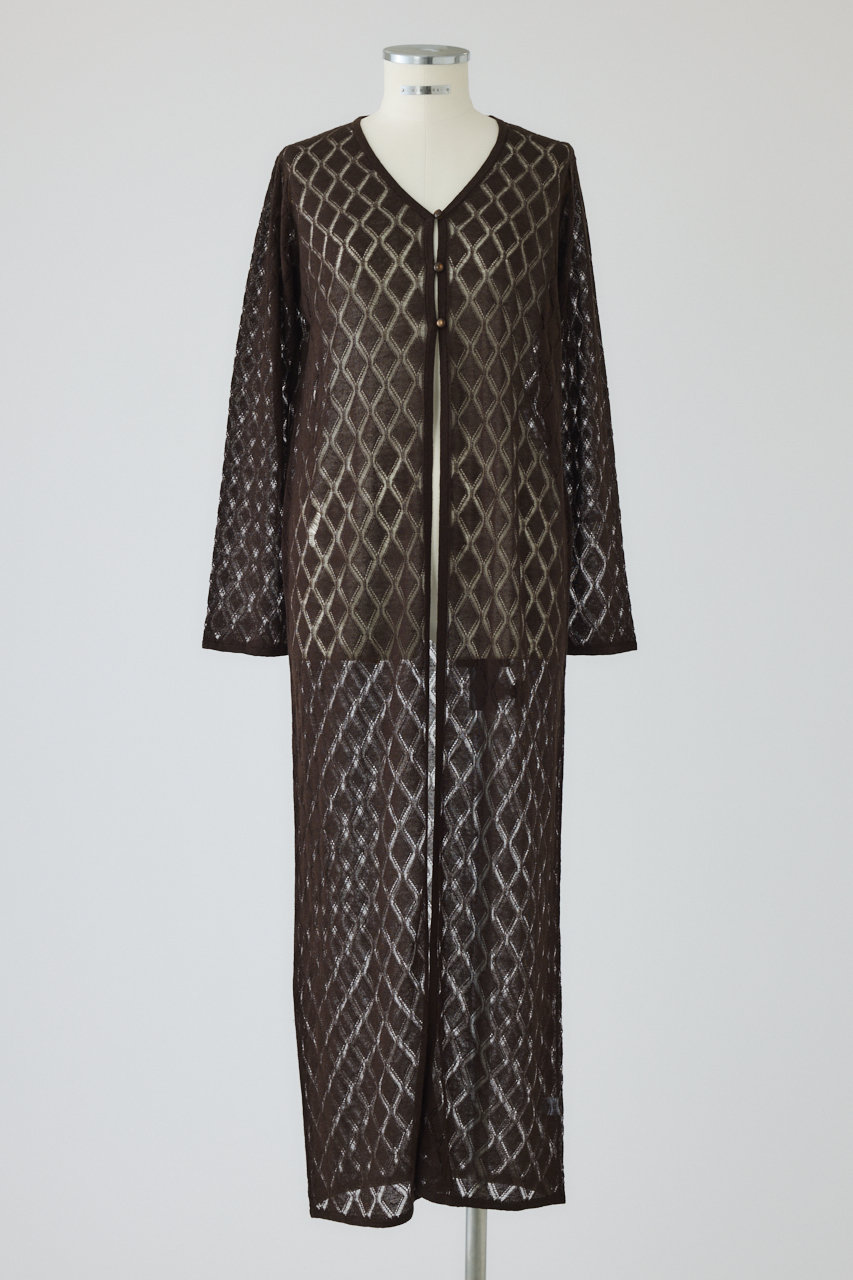 RIM.ARK Lace knit gown/ニット (ブラウン, FREE) リムアーク ELLE SHOP RIM.ARK Lace knit gown/ニット (ブラウン, FREE) リムアーク ELLE SHOP
