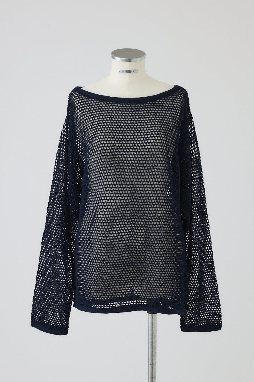 RIM.ARK See through long sleeve tops/トップス (ネイビー, FREE) リムアーク ELLE SHOP RIM.ARK See through long sleeve tops/トップス (ネイビー, FREE) リムアーク ELLE SHOP