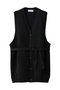 Belt set long knit vest/ニットベスト リムアーク/RIM.ARK ブラック