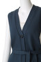 Belt set long knit vest/ニットベスト リムアーク/RIM.ARK