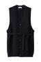 Belt set long knit vest/ニットベスト リムアーク/RIM.ARK ネイビー