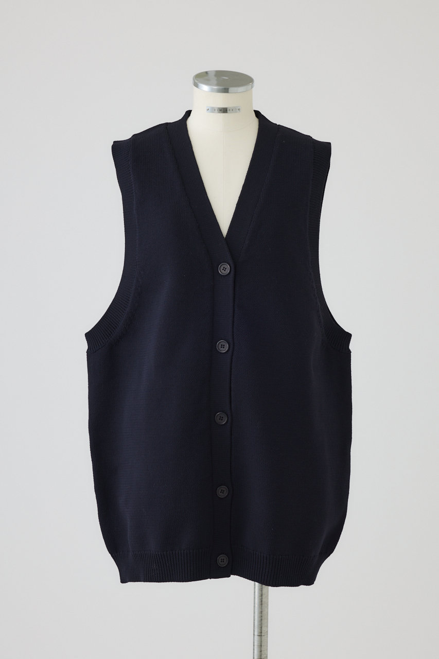 RIM.ARK Belt set long knit vest/ニットベスト (ネイビー, FREE) リムアーク ELLE SHOP RIM.ARK Belt set long knit vest/ニットベスト (ネイビー, FREE) リムアーク ELLE SHOP