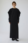 RIM.ARK(リムアーク)｜Drape sleeve cut dress/ドレス/ブラック の通販