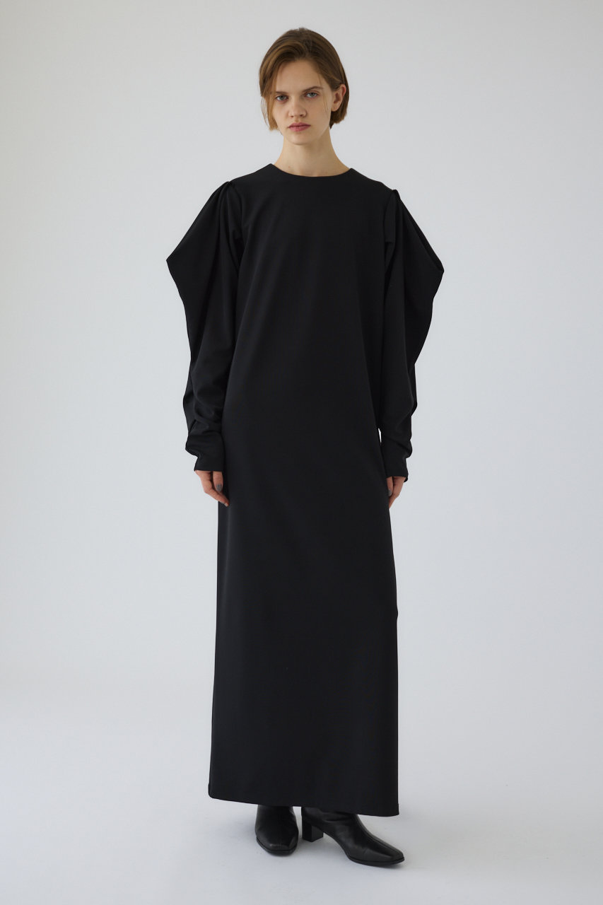 RIM.ARK(リムアーク)|Drape sleeve cut dress/ドレス/ブラック RIM.ARK(リムアーク)|Drape sleeve cut dress/ドレス/ブラック