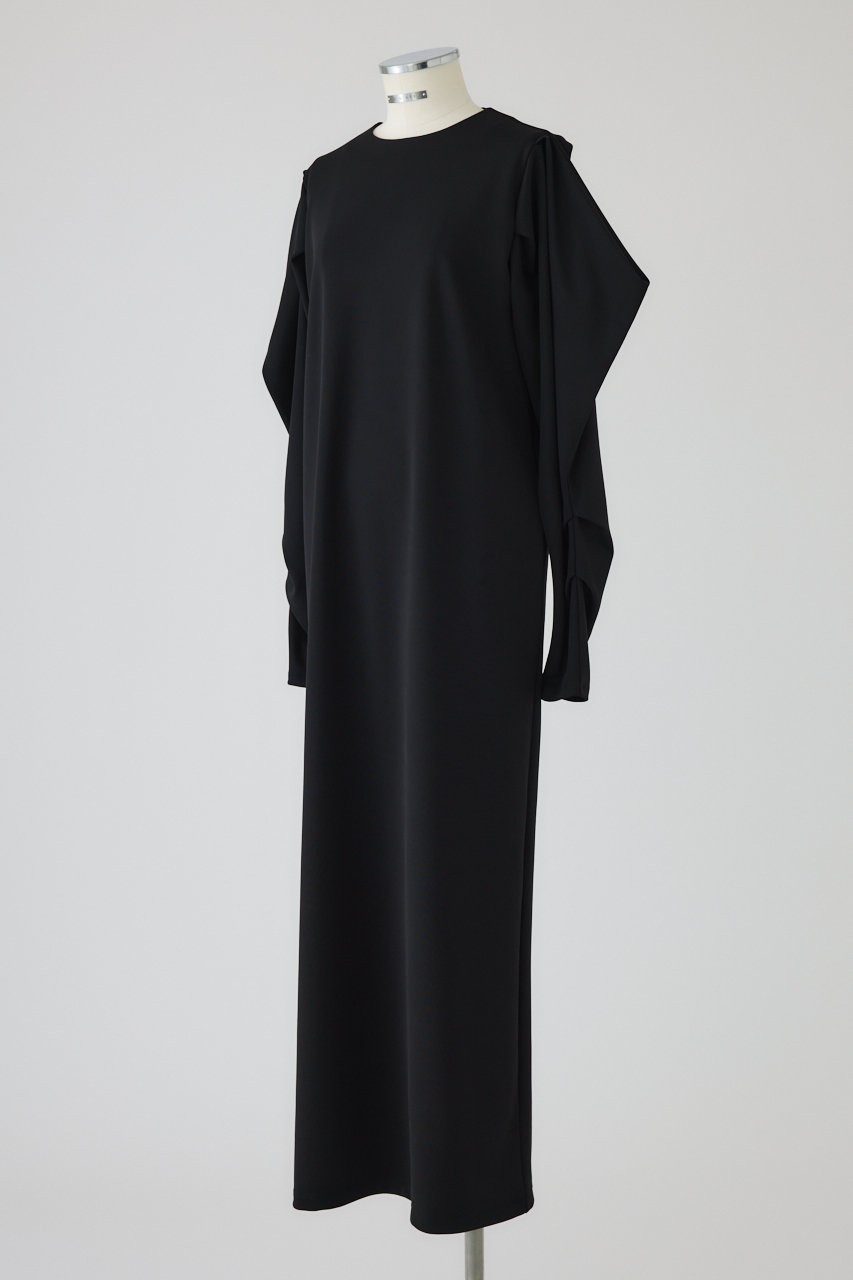 RIM.ARK(リムアーク)｜Drape sleeve cut dress/ドレス/ブラック の通販