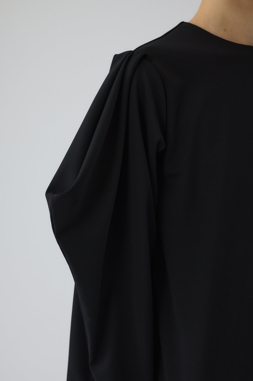 RIM.ARK(リムアーク)｜Drape sleeve cut dress/ドレス/ブラック の通販