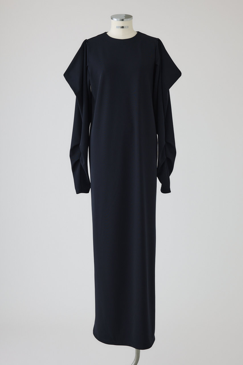 RIM.ARK Drape sleeve cut dress/ドレス (ダークネイビー, 38) リムアーク ELLE SHOP RIM.ARK Drape sleeve cut dress/ドレス (ダークネイビー, 38) リムアーク ELLE SHOP