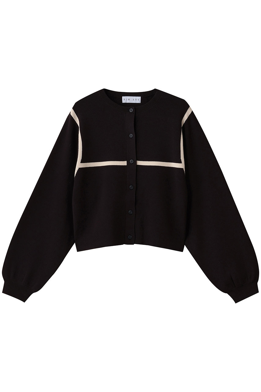 RIM.ARK Line compact knit CD/ニットカーディガン (ブラック, FREE) リムアーク ELLE SHOP RIM.ARK Line compact knit CD/ニットカーディガン (ブラック, FREE) リムアーク ELLE SHOP