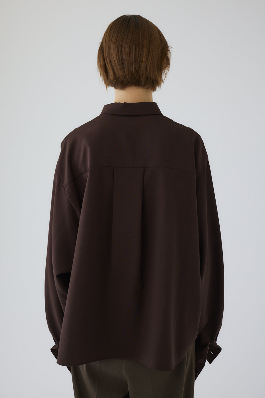 RIM.ARK(リムアーク)｜Round cuff blouse/ブラウス/ブラウン の