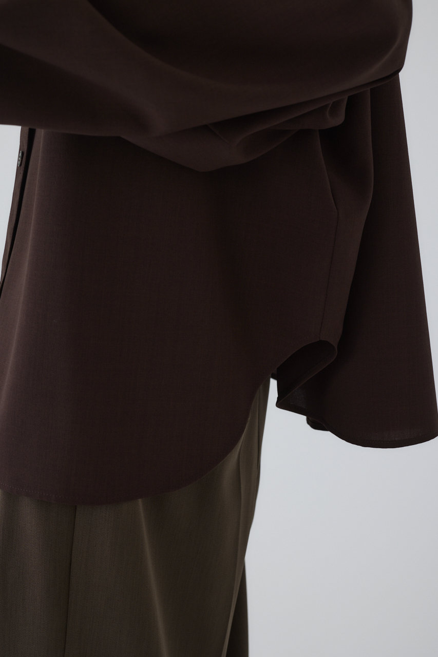 RIM.ARK ラウンドスリーブブラウス ブラック リムアーク RIM.ARK Round sleeve blouse （BLK
