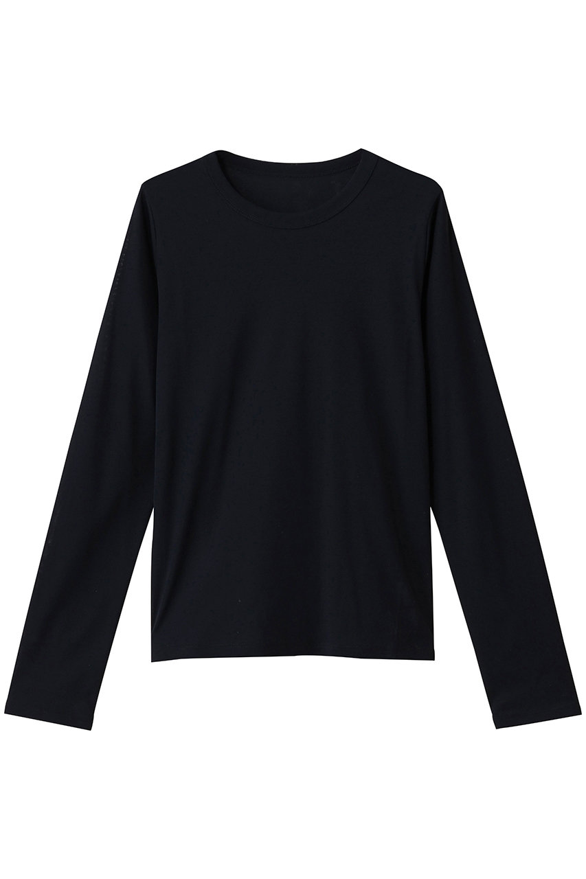 RIM.ARK High gauge cotton long T-SH/ロングTシャツ (ネイビー, FREE) リムアーク ELLE SHOP RIM.ARK High gauge cotton long T-SH/ロングTシャツ (ネイビー, FREE) リムアーク ELLE SHOP