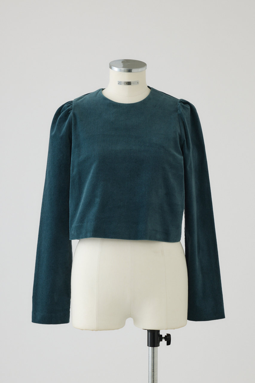 RIM.ARK Puff corduroy compact tops/トップス (グリーン, 36) リムアーク ELLE SHOP RIM.ARK Puff corduroy compact tops/トップス (グリーン, 36) リムアーク ELLE SHOP