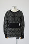 Waist switching knit tops/ニット リムアーク/RIM.ARK ブラック