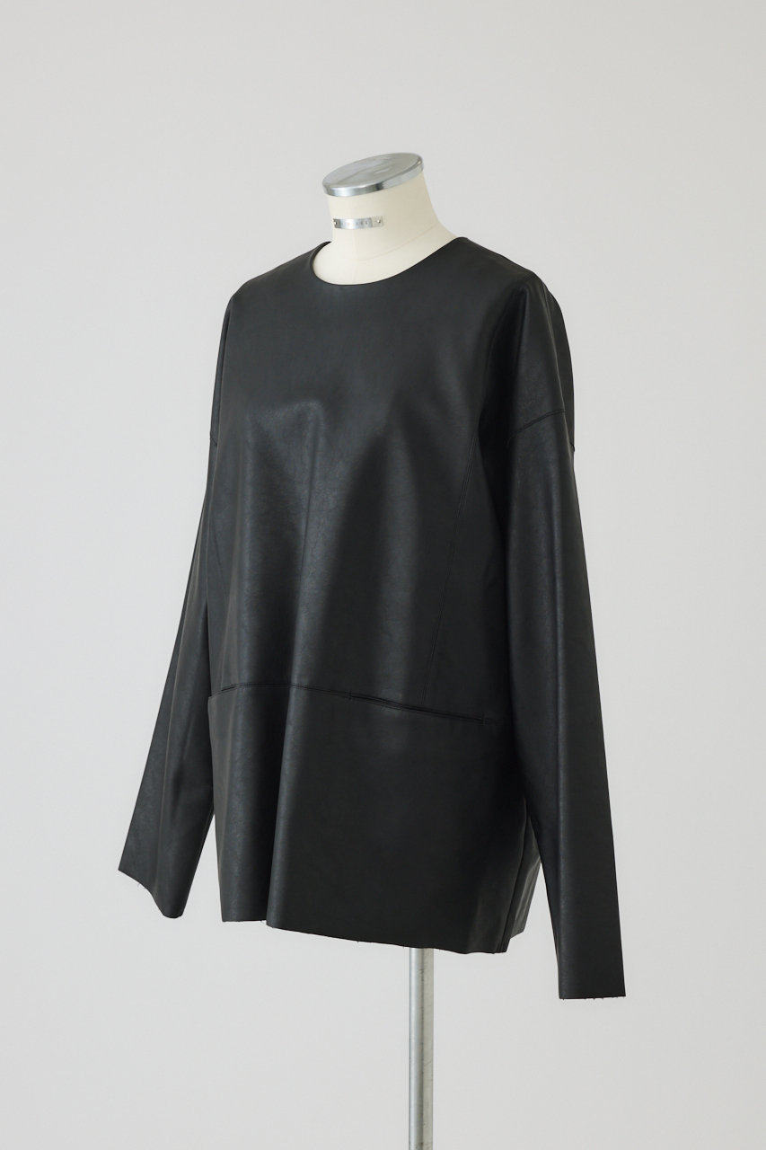 RIM.ARK(リムアーク)｜Box texture pullover/プルオーバー/ブラック の