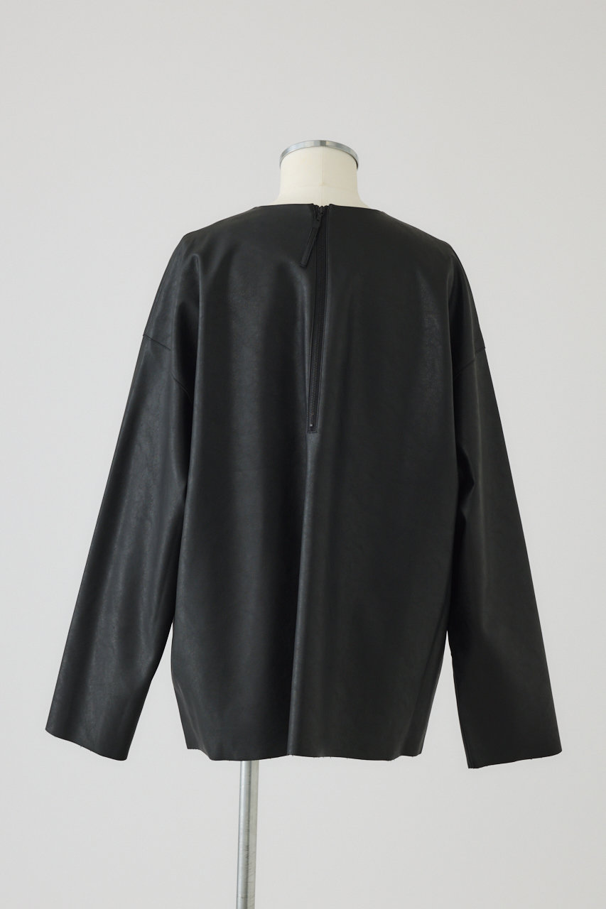 RIM.ARK(リムアーク)｜Box texture pullover/プルオーバー/ブラック の