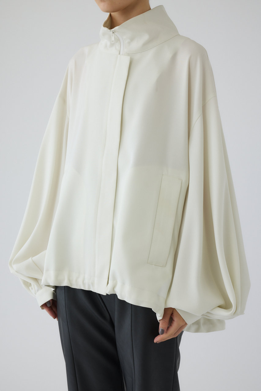 【美品】RIM.ARK Sleeve tuck cut tops ホワイト RIM.ARK（リムアーク）の「Sleeve tuck cut tops（Tシャツ