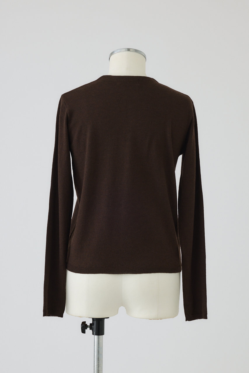 RIM.ARK(リムアーク)｜【予約販売】Hook design silk blend knit