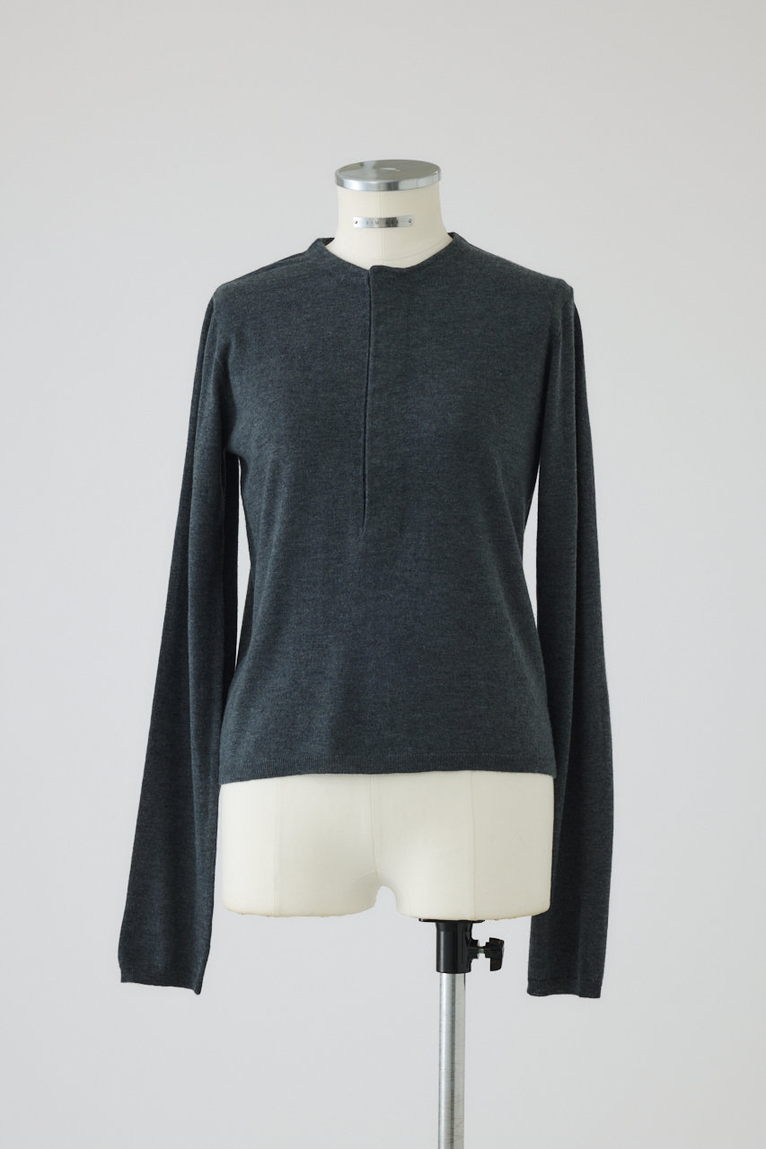 RIM.ARK Hook design silk blend knit/ニット (グレー, FREE) リムアーク ELLE SHOP RIM.ARK Hook design silk blend knit/ニット (グレー, FREE) リムアーク ELLE SHOP