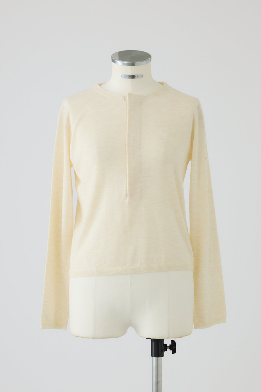 RIM.ARK Hook design silk blend knit/ニット (アイボリー, FREE) リムアーク ELLE SHOP RIM.ARK Hook design silk blend knit/ニット (アイボリー, FREE) リムアーク ELLE SHOP