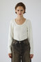 Decollete knit tops/ニット リムアーク/RIM.ARK