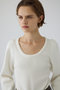 Decollete knit tops/ニット リムアーク/RIM.ARK