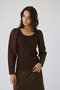 Decollete knit tops/ニット リムアーク/RIM.ARK