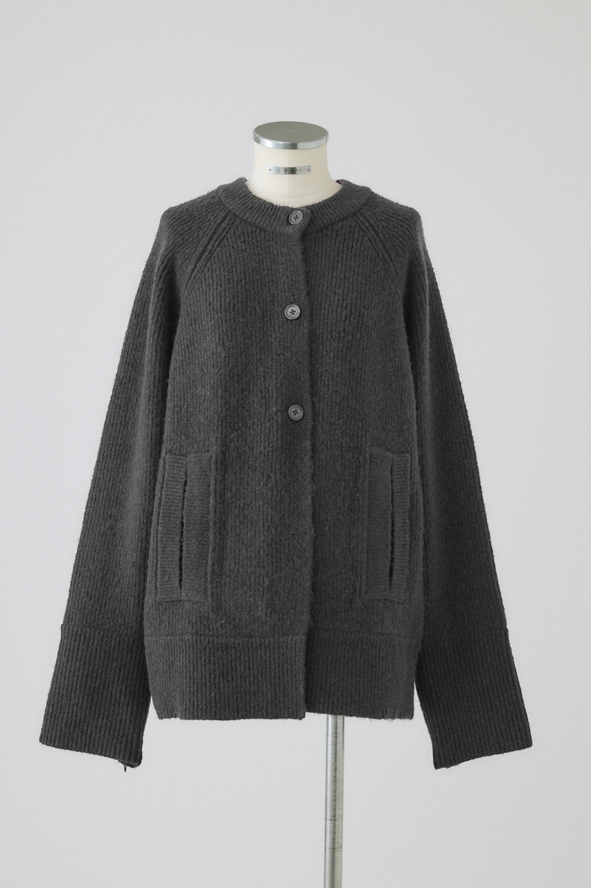 RIM.ARK Poncho like raglan knit C/D/ニットカーディガン (グレー, FREE) リムアーク ELLE SHOP RIM.ARK Poncho like raglan knit C/D/ニットカーディガン (グレー, FREE) リムアーク ELLE SHOP