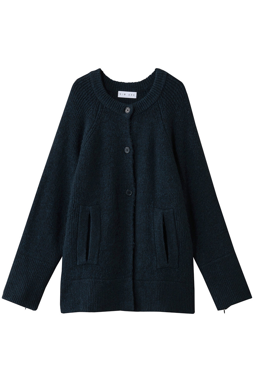 RIM.ARK Poncho like raglan knit C/D/ニットカーディガン (ダークブルー, FREE) リムアーク ELLE SHOP RIM.ARK Poncho like raglan knit C/D/ニットカーディガン (ダークブルー, FREE) リムアーク ELLE SHOP