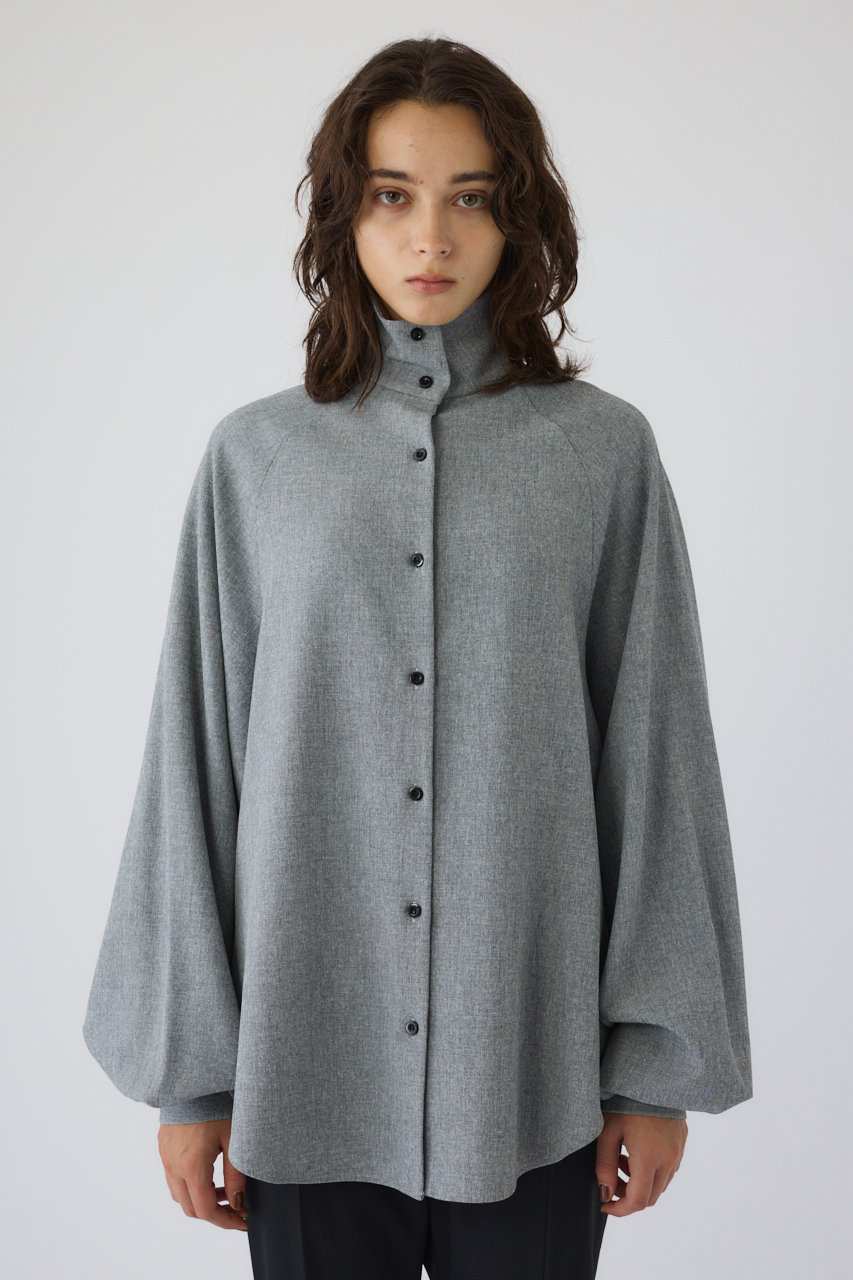 RIM.ARK Super volume sleeve SH/シャツ (ライトグレー, FREE) リムアーク ELLE SHOP RIM.ARK Super volume sleeve SH/シャツ (ライトグレー, FREE) リムアーク ELLE SHOP