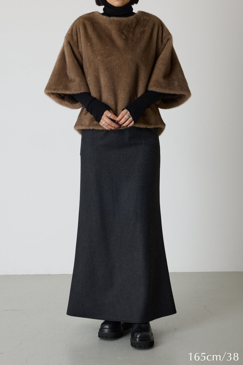 RIM.ARK(リムアーク)｜Herringbone maxi SK/スカート/ブラック の通販