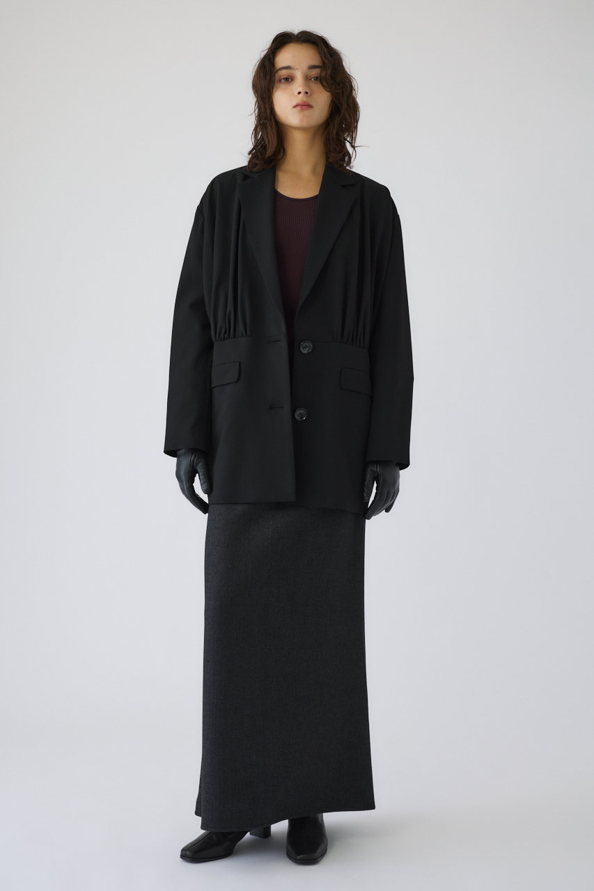 RIM.ARK(リムアーク)｜Herringbone maxi SK/スカート/ブラック の通販