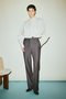 Hem design slim stretch PT/パンツ リムアーク/RIM.ARK