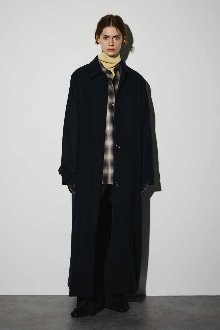 RIM.ARK Stand fall collar CT/コート (ダークネイビー, FREE) リムアーク ELLE SHOP