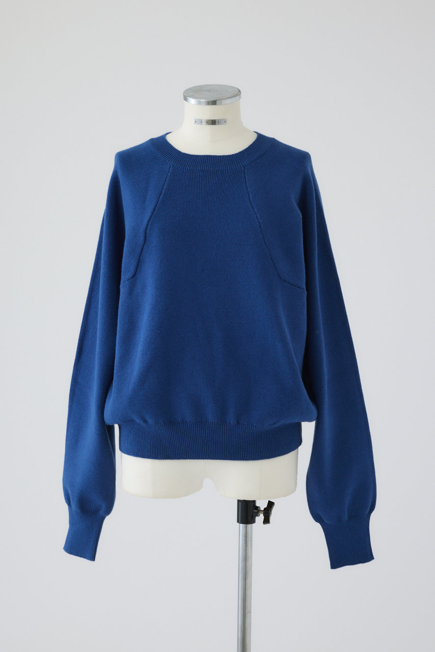 RIM.ARK Elastic touch basic knit/ニット (ブルー, FREE) リムアーク ELLE SHOP