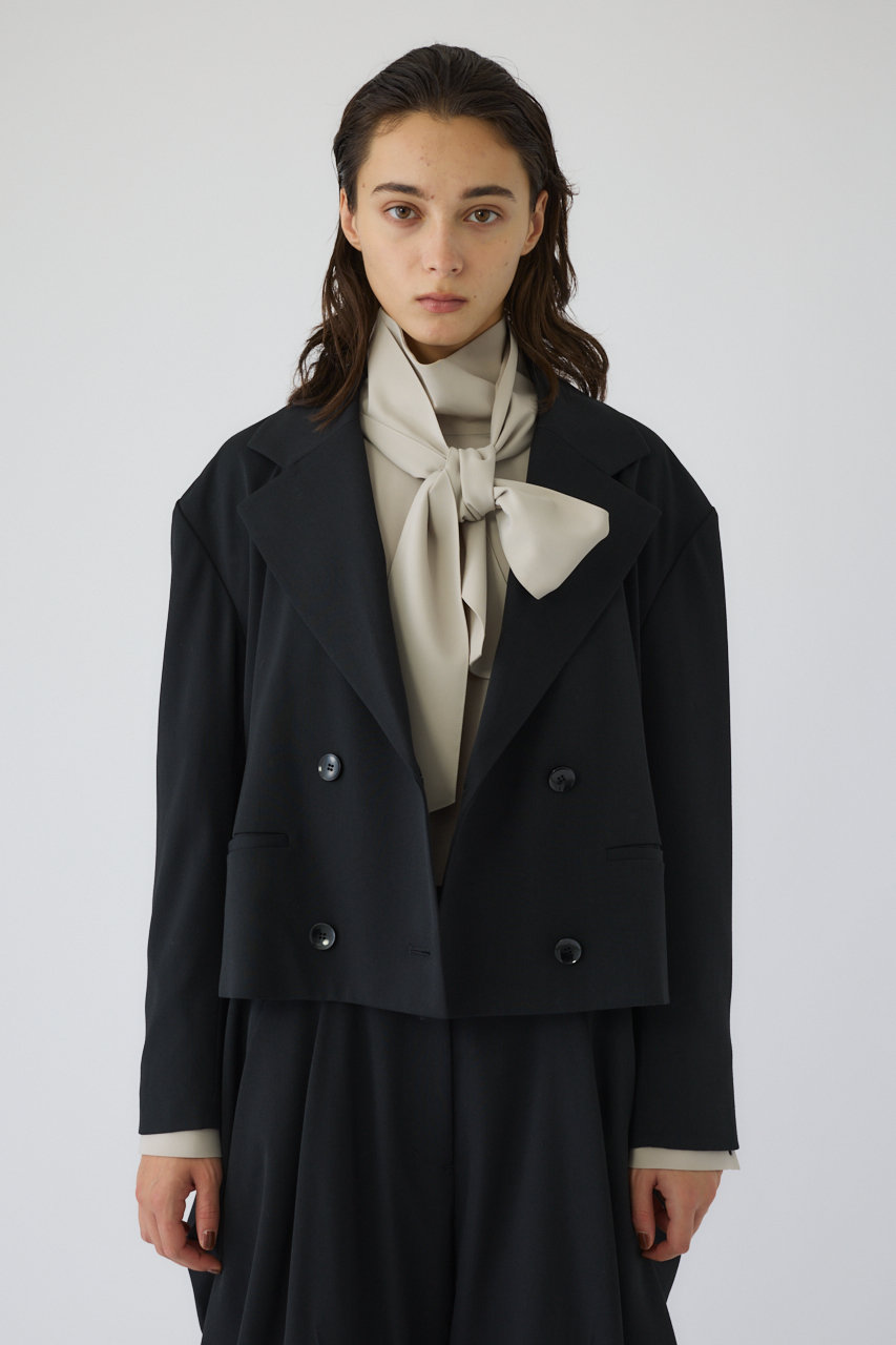 リムアーク/RIM.ARKのDouble breasted short JK/ジャケット(ブラック/460IAS30-1721)