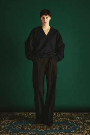 リムアーク/RIM.ARKのVolume sleeve v-neck PO/プルオーバー(110400/110403)