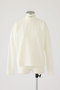 Curved sleeve high collar tops/トップス リムアーク/RIM.ARK ホワイト
