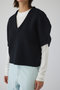 Round knit vest tops/ニット リムアーク/RIM.ARK