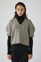 Round knit vest tops/ニット リムアーク/RIM.ARK グレー